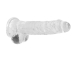 Dildo m. Saugfuss Realistic Cock 8-Inch transparent mit Hodensack 16cm x 4cm einführbar lebensechtes TPE kaufen