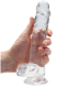 Dildo m. Saugfuss Realistic Cock 8-Inch transparent mit Hoden 16cm x 4cm TPE von REALROCK günstig kaufen