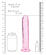 Dildo m. Saugfuss Realistic Dong 8-Inch pink 20cm x 4cm lebensechtes TPE von REALROCK günstig kaufen