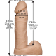 Dildo Dual Density Platinum Silikon TruSkyn Tru-Ride 8 Inch haut