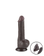 Dildo Sliding Skin 7.5-Inch m. abschraubbarem Saugnapf schwarz