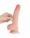 Dildo Sliding Skin 7.5-Inch curved m. abschraubbarem Saugnapf