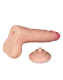 Dildo Sliding Skin 7.5-Inch curved m. abschraubbarem Saugnapf