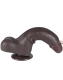 Dildo Sliding Skin 8.5-Inch m. abschraubbarem Saugnapf schwarz