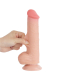 Dildo Sliding Skin 8-Inch w. screwed Suction Base black