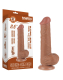 Dildo Sliding Skin 8-Inch m. abschraubbarem Saugnapf braun