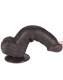 Dildo Sliding Skin 8-Inch m. abschraubbarem Saugnapf braun