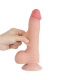 Dildo Sliding Skin 8-Inch slim w. screwed Suction Base