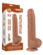 Dildo Sliding Skin 9.5-Inch m. abschraubbarem Saugnapf braun