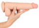 Dildo Sliding Skin 9.5-Inch skin-colored TPE bendable Cock w. Balls Dual-Density & hard Core by NATURE SKIN buy