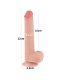 Dildo Sliding Skin 9-Inch m. abschraubbarem Saugnapf