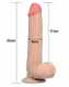 Dildo Sliding Skin Dual Layer 9-Inch slim hautfarben