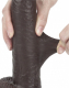 Dildo Sliding Skin Dual Layer 9-Inch slim schwarz