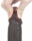 Dildo Sliding Skin Dual Layer 9-Inch slim schwarz