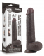 Dildo Sliding Skin Dual Layer 9-Inch slim schwarz