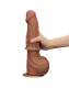 Dildo Sliding Skin Dual Layer King Sized 11.5-Inch braun