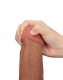 Dildo Sliding Skin Dual Layer King Sized 11.5-Inch braun