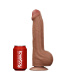 Dildo Sliding Skin Dual Layer King Sized 11.5-Inch braun