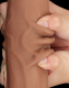 Dildo Sliding Skin Dual Layer King Sized 13.5-Inch brown
