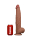 Dildo Sliding Skin Dual Layer King Sized 13.5-Inch brown