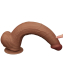 Dildo Sliding Skin Dual Layer King Sized 13.5-Inch brown