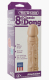 Dildo Vac-U-Lock Classic Dong 8-Inch skin PVC Cock realistic Look 4.1cm Diameter by DOC JOHNSON buy