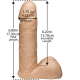 Dildo Vac-U-Lock Cock UR3 UltraSkyn 6-Inch haut extrem lebensecht & detailliert m. Hodensack Harness kompatibel kaufen