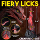 Drachen-Dildo Dragon Tongue m. Saugfuss Silikon rot-schwarz in Zungenform von CREATURE COCKS günstig kaufen