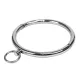 Edelstahl Halsband m. Ring-der-O M-L