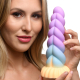 Fantasy Dildo w. Suction Base Mystic Unicorn Silicone twisted in blue-purple-orange w. Suction-Cup from CREATURE COCKS buy