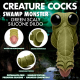 Fantasie-Dildo m. Saugnapf Swamp Monster Silikon m. Augen schuppig-gerippter Schaft Sumpf-Mosterdildo kaufen