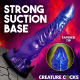 Fantasie-Vibrator m. Stossfunktion Diabolos Silikon aufladbar 10 Vibrations- & Stossmodi von CREATURE COCKS kaufen
