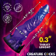 Fantasie-Vibrator m. Stossfunktion Diabolos Silikon 10 Vibrations- & Stossmodi von CREATURE COCKS kaufen