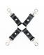 Croix de fixation avec mousquetons tournants Hogtie en cuir