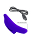 Fingervibrator aufladbar Delphini Silikon blau 10 starke Vibrationsmodi wasserdicht von PRETTY LOVE kaufen