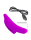 Vibromasseur de doigt rechargeable Delphini silicone violet 10 modes de vibration puissants étanche de PRETTY LOVE acheter