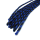 Flogger Peitsche geflochten Leder 9-Tails blau-schwarz m. 9 geflochtenen Schwänzen 66cm 200 Gramm kaufen