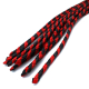 Flogger Peitsche geflochten Leder 9-Tails rot-schwarz m. 9 geflochtenen Schwänzen 66cm 200 Gramm kaufen