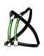 H4RNESS by C4M 4-Way Harness blazing green versatile 4-Ways wearable PU-Leather Harness by Snaps adjustable buy