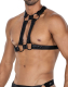 H4RNESS by C4M 4-Way Harness schwarz auf 4 Arten tragbarer Kunstelder-Harness von Cut4Men kaufen