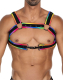 Acheter H4RNESS by C4M NEO Harness multicolore en néoprène ajustable bretelles amovibles avec mousquetons