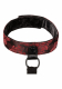 Halsband Fesselkombination Scandal Collar Body Restraint rot-schwarzer Brokat-Look von CALEXOTICS günstig kaufen