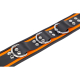 Collar w. D-Rings Leather orange-black by Buckle adjustable strong Cowhide BDSM Neck Restraint by THE RED buy cheap
