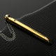 Necklace w. Steel Vibrator rechargeable golden-colored