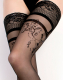 Hold-up Stockings w. Embroidery Ballerina 2212 exclusive embroidered @Top & Feet buy cheap