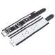 Handfesseln m. D-Ring Leder weiss-schwarz einstellbar per Schnallen hochwertiges starkes Rindsleder von THE RED kaufen