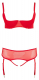 Hebe-BH Strapsstring Set rot grosse Grössen