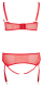 Hebe-BH Strapsstring Set rot grosse Grössen