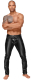 Herren Hose m. Reissverschluss Wetlook & Lack