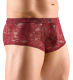 Mens Hotpants Flower Lace red transparent & elastic with covered Waistband floral Lace Pants up to XXL buy
